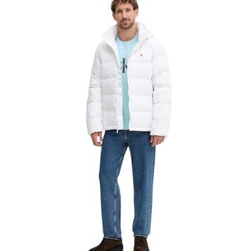 Ανδρικό Μπουφάν Calvin Klein Ls Nyln Zp Off Hd Dw Bright White LV04RC518G-YAF