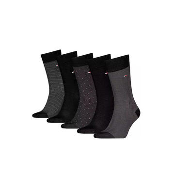 Ανδρικές Κάλτσες Tommy Hilfiger Sock 5p Giftbox Herringbone Dot Black 701235374-002