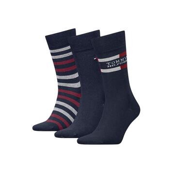 Ανδρικές Κάλτσες Tommy Hilfiger Sock 3p GiftboxTommy Stripe Navy 701235376-001
