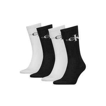 Ανδρικές Κάλτσες Calvin Klein Sock 4P Giftbox Monologo White Black 701235982-001