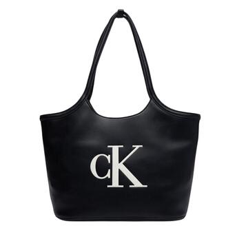 Γυναικεία Τσάντα Calvin Klein Bold Ck Shopper Black/White LV04F3562G-3L2