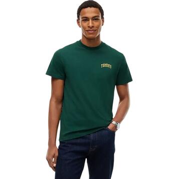 Ανδρικό T-shirt Tommy Jeans Tjm Slim Tommy Tee Ext Velvet Green DM0DM23558-MBM