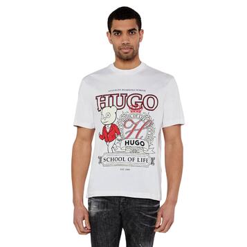 Ανδρικό T-shirt Hugo Daporoni White 50538254-100