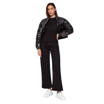 Γυναικείο Jean Calvin Klein Ultra High Wide Leg True Black LV047D907G-VLIRG Γυναικείο Jean Calvin Klein Ultra High Wide Leg True Black LV047D907G-VLIRG