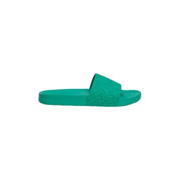 Γυναικείες Παντόφλες Tommy Hilfiger Th Monogram Pool Slide Olympic Green FW0FW06987-L4B