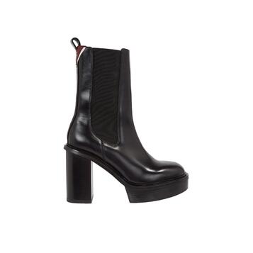 Γυναικεία Μποτάκια Tommy Hilfiger Elevated Plateau Chelsea Bootie Black FW0FW07542-BDS