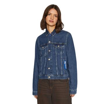 Γυναικείο Jean Μπουφάν Karl Lagerfeld Jeans Klj Regular Denim Jacket Washed Mid Blue 240J1404-J126