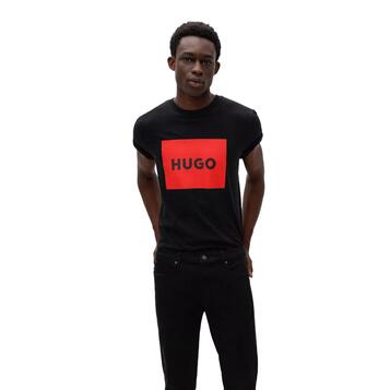 Ανδρικό T-Shirt Hugo Jersey Dulive222 Black 50467952-001