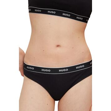 Γυναικείο Εσώρουχο Hugo Triplet Thong Stripe 10240727 01 Black 50469681-001