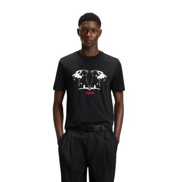 Ανδρικό T-Shirt Hugo Dobero 1 Black 50542734-001