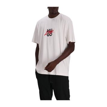 Αντρικό T-shirt Hugo Jersey Dlongny White 50521076-101