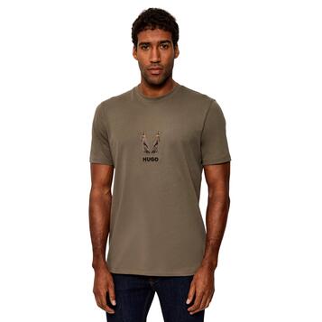 Ανδρικό T-Shirt Hugo Dugolini Medium Grey 50549154-032