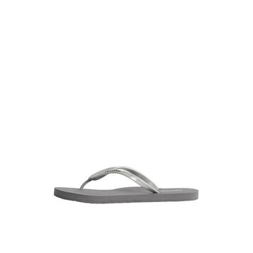 Γυναικείες Σαγιονάρες Calvin Klein Flipflop Mtl Silver HW0HW01530-0IP