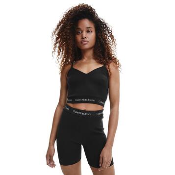 Γυναικείο Top Calvin Klein Logo Intarsia Knitted Bralette Ck Black J20J218970-BEH Γυναικείο Top Calvin Klein Logo Intarsia Knitted Bralette Ck Black J20J218970-BEH