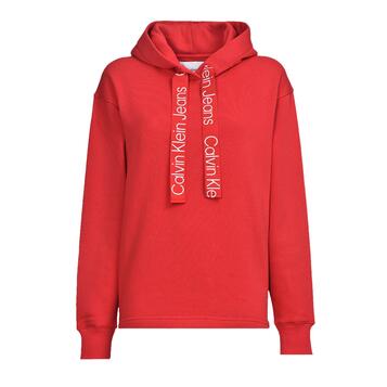 Γυναικείο Φούτερ Calvin Klein Contrast Drawcords Candy Apple Bright White J20J219945-XL6 Γυναικείο Φούτερ Calvin Klein Contrast Drawcords Candy Apple Bright White J20J219945-XL6