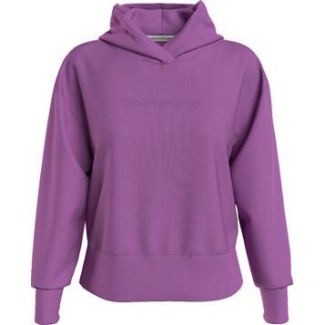 Γυναικείο Φούτερ Calvin Klein Shrunken Institutional Hoodie Iris Orchid J20J220430-VDR Γυναικείο Φούτερ Calvin Klein Shrunken Institutional Hoodie Iris Orchid J20J220430-VDR