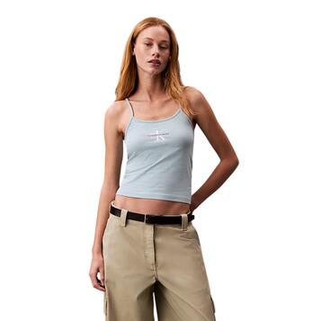Γυναικείο Top Calvin Klein Monologo Strappy Tank Cloud Blue J20J223105-CDV