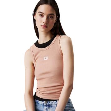 Γυναικείο Top Calvin Klein Woven Label Rib Tank Tuscany J20J224762-TGW