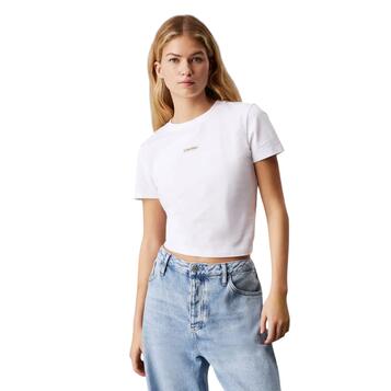 Γυναικείο T-Shirt Calvin Klein Placed Institutional Brilliant White J20J225524-YAA