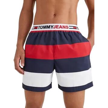 Ανδρικό Μαγιό Tommy Jeans Wb Sf Medium Drawstring Print Tommy Jeans Rugby Stripe UM0UM02522-0KV