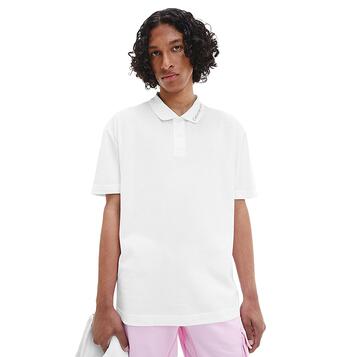 Ανδρικό Polo Calvin Klein Institutional Collar Bright White J30J320888-YAF Ανδρικό Polo Calvin Klein Institutional Collar Bright White J30J320888-YAF