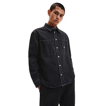 Ανδρικό Πουκάμισο Calvin Klein Relaxed Linear Denim Black J30J322388-1BY Ανδρικό Πουκάμισο Calvin Klein Relaxed Linear Denim Black J30J322388-1BY