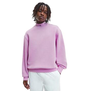 Ανδρικό Φούτερ Calvin Klein Logo Jacquard Mock Neck Hwk Iris Orchid J30J322538-VDR Ανδρικό Φούτερ Calvin Klein Logo Jacquard Mock Neck Hwk Iris Orchid J30J322538-VDR