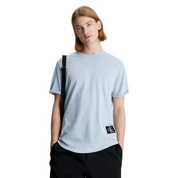 Ανδρικό T-shirt Calvin Klein Washed Monologo Badge Tee Dusk Blue J30J325207-CEZ