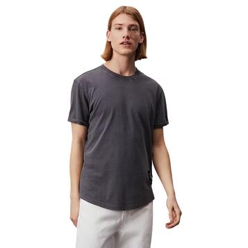 Ανδρικό T-shirt Calvin Klein Washed Monologo Badge Tee Washed Black J30J325207-PT2