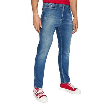 Ανδρικό Jean Calvin Klein Slim Taper Mid Blue Destructed Denim K10K106789-1A434
