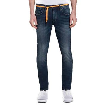 Ανδρικό Jean Tom Tailor 2nd 002 Skinny Used Dark Stone Blue Denim 1016983-10120