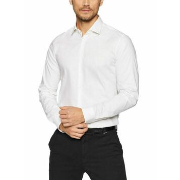 Ανδρικό Πουκάμισο Calvin Klein Poplin Stretch Slim White K10K108229-0K4