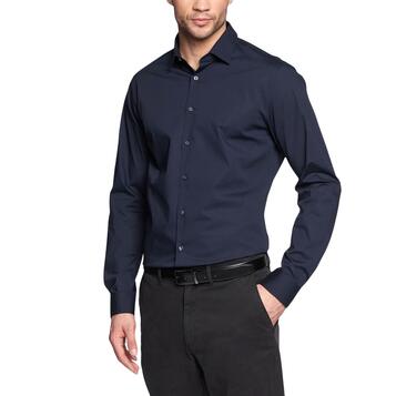 Ανδρικό Πουκάμισο Calvin Klein Poplin Stretch Slim Night Sky K10K108229-CHW Ανδρικό Πουκάμισο Calvin Klein Poplin Stretch Slim Night Sky K10K108229-CHW