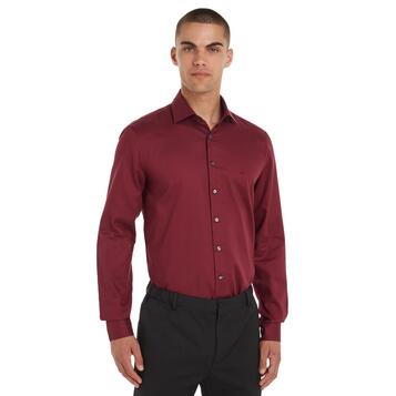 Ανδρικό Πουκάμισο Calvin Klein Twill Easy Care Fitted Shirt Tawny Port K10K108427-XUU Ανδρικό Πουκάμισο Calvin Klein Twill Easy Care Fitted Shirt Tawny Port K10K108427-XUU