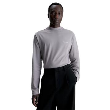 Ανδρική Μπλούζα Calvin Klein Micro Logo Ls Mock Neck Sublunar K10K110179-PTM