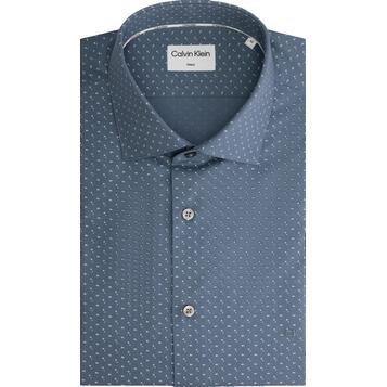 Ανδρικό Πουκάμισο Calvin Klein Twill Print Fitted Grey Tar K10K110937-POC Ανδρικό Πουκάμισο Calvin Klein Twill Print Fitted Grey Tar K10K110937-POC