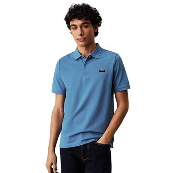 Ανδρικό Polo Calvin Klein Strecth Pique Slim Dutch Blue K10K111196-CE4