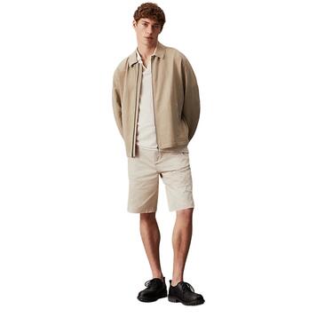 Ανδρικό Σορτς Calvin Klein Sateen Stretch Regular Straight Stony Beige K10K112831-ACE