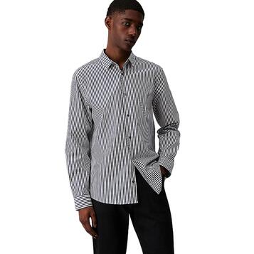 Αντρικό Πουκάμισο Calvin Klein Poplin Stretch Stripe Ink K10K113623-PPK