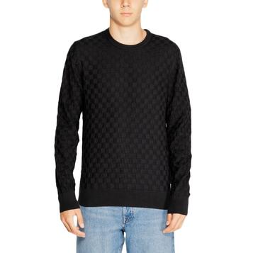 Αντρικό Πουλόβερ Calvin Klein Basket Weave Cotton-Wool Cn Black K10K113747-BEH