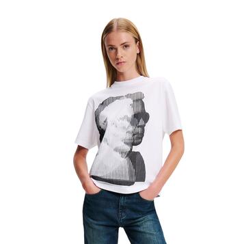 Γυναικείο T-shirt Karl Lagerfeld Regural Sslv Tee White 246J1707-J109