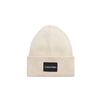 Ανδρικό Σκουφάκι Calvin Klein Fine Cotton Rib Beanie Stony Beige K50K510986-ACE