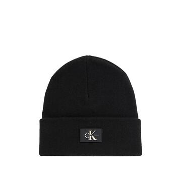 Ανδρικό Σκουφάκι Calvin Klein Monologo Patch Non-Rib Beanie Black K50K511743-BEH