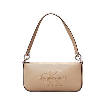 Γυναικεία Τσάντα Χειρός Calvin Klein Sculped Shoulder Pouch Mono Crockery K60K610679-PBF