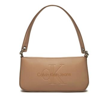 Γυναικεία Τσάντα Χειρός Calvin Klein Sculped Shoulder Pouch Mono Rose Dust K60K610679-TFQ