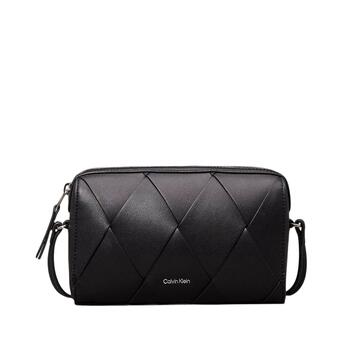 Γυναικεία Τσάντα Χιαστί Calvin Klein Ck Woven Camera Bag Ck Black K60K613002-BEH Γυναικεία Τσάντα Χιαστί Calvin Klein Ck Woven Camera Bag Ck Black K60K613002-BEH