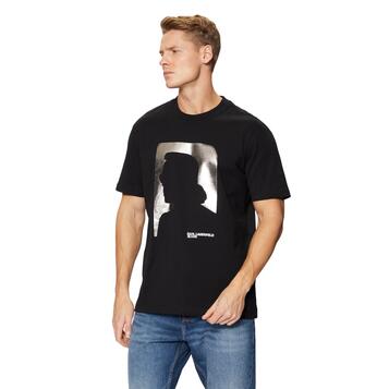 Ανδρικό T-shirt Karl Lagerfeld Reg Ss Black A1M17052-999