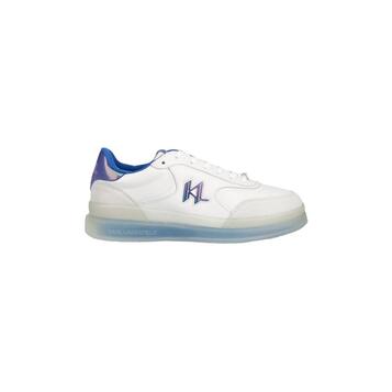 Ανδρικά Sneakers Karl Lagerfeld Nano KL Lace Lo White Lthr W_ Blue KL53426-01B