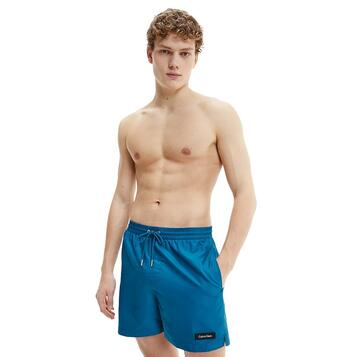 Ανδρικό Μαγιό Calvin Klein Medium Drawstring Petrol KM0KM00721-CWJ