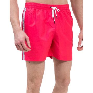 Ανδρικό Μαγιό Calvin Klein Medium Drawstring Pink Flash KM0KM00810-XI1